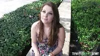 Caley Hayes is giving a blowjob in public