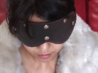 Dana with the blindfold