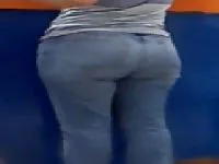 Sweet ass in tight jeans