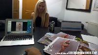 A colleague fucks her on her desk