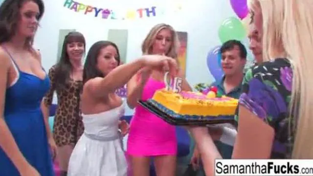 Une orgie sauvage lors d'une fête d'anniversaire