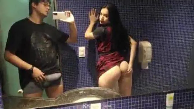 After the party I fucked the hot ass in the motel bathroom