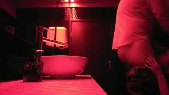 Porn video in the men's room in the club